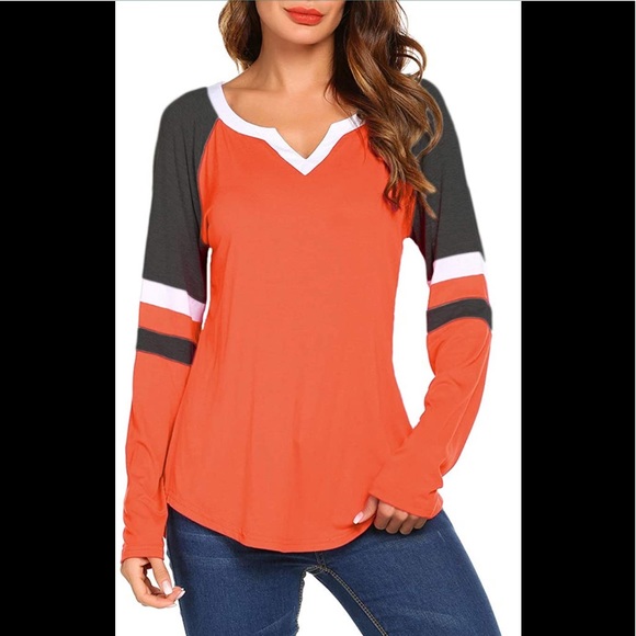 Sweetnight Tops - Long Sleeve Raglan Baseball Shirt